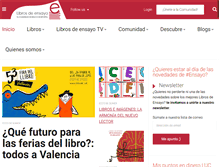 Tablet Screenshot of librosensayo.com